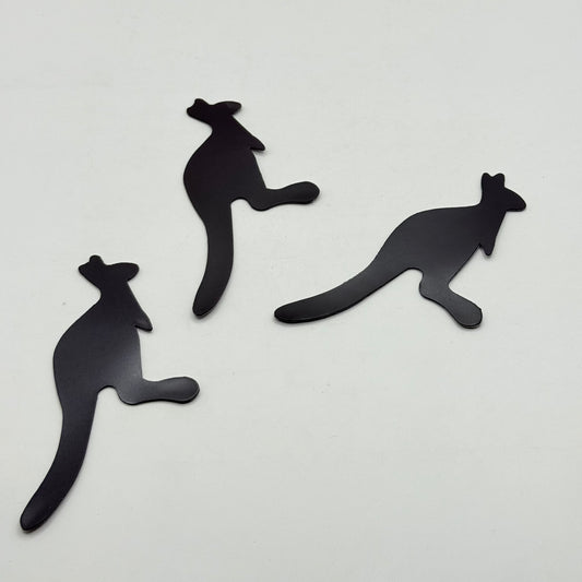 3x Magnetic Aboriginal-Style Kangaroos