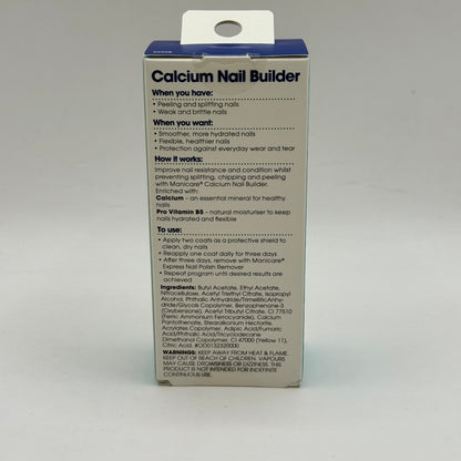 Manicare Calcium Nail Builder – 12 mL Conditioning Treatment for Weak Nails