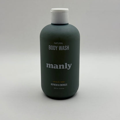 Manly Natural Body Wash Citrus & Cedar 300ml