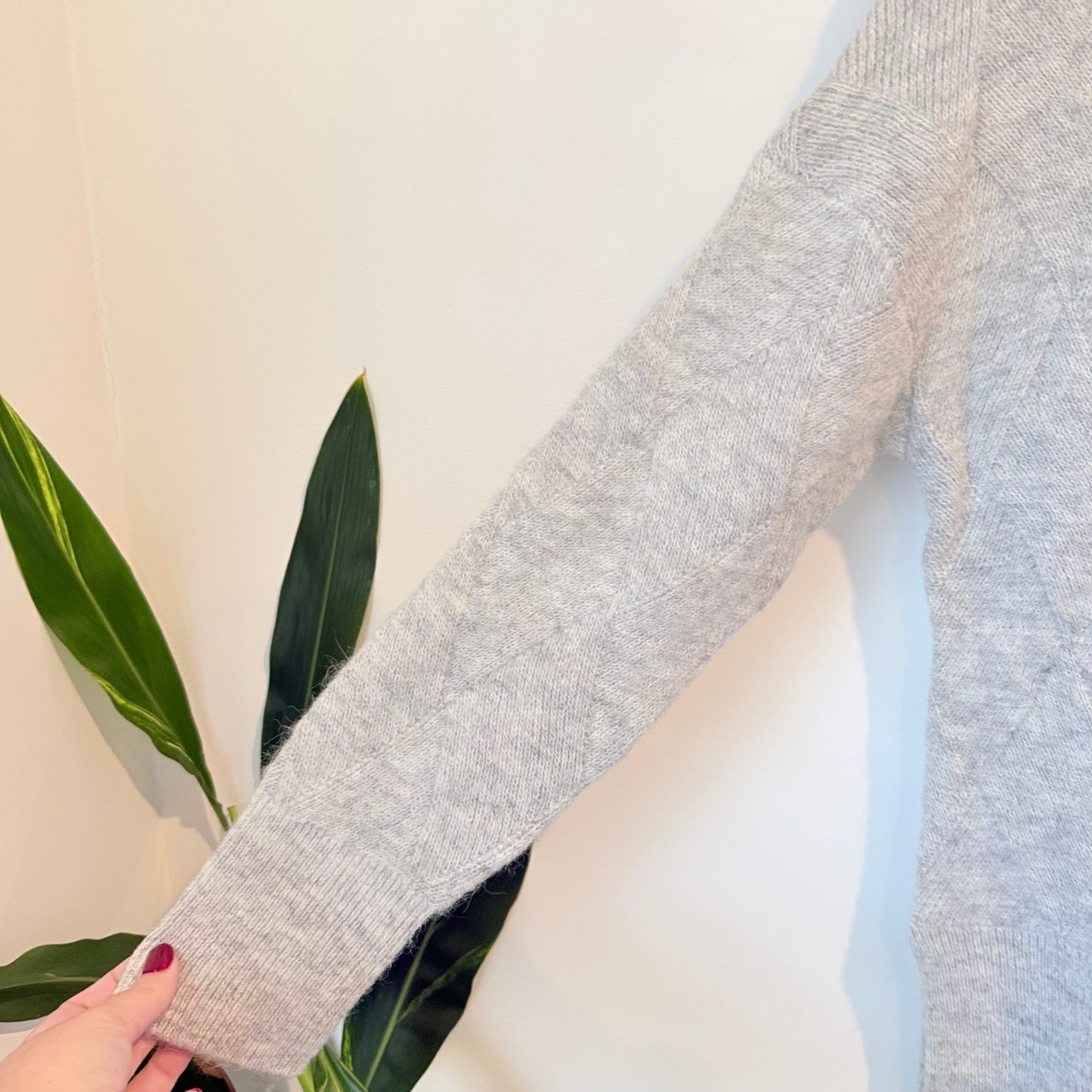 Marlow Cosmo Knit Sweater in Grey Marle - Size S