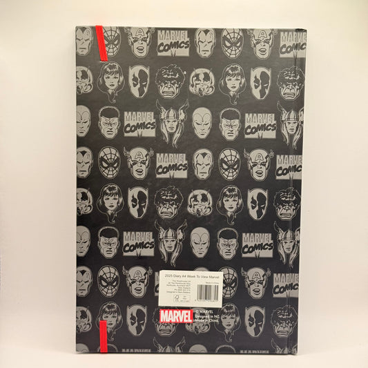 Marvel 2025 Diary – Illustrated Comic Character Pages