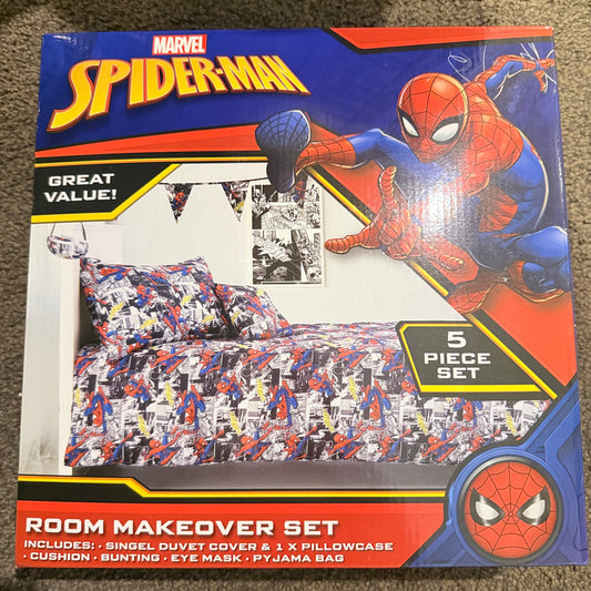 Marvel spider-man bedroom makeover set – 5 piece - duvet covers original photo - what’s new home&living materials