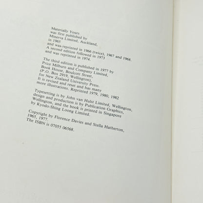 Materially Yours by Florence Davies & Stella Hatherton