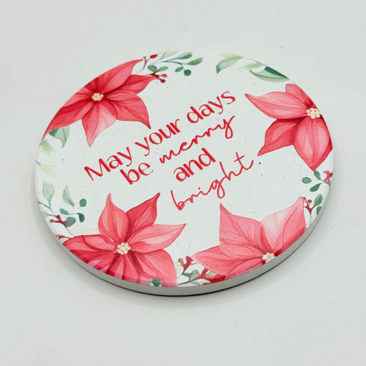 Splosh Merry & Bright Cork-Backed Coaster