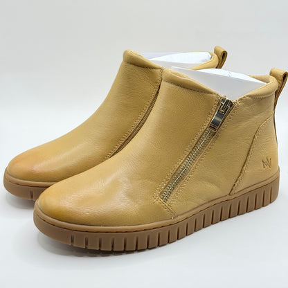 Mia Vita Leni Leather Ankle Boots - Fawn - Size 36