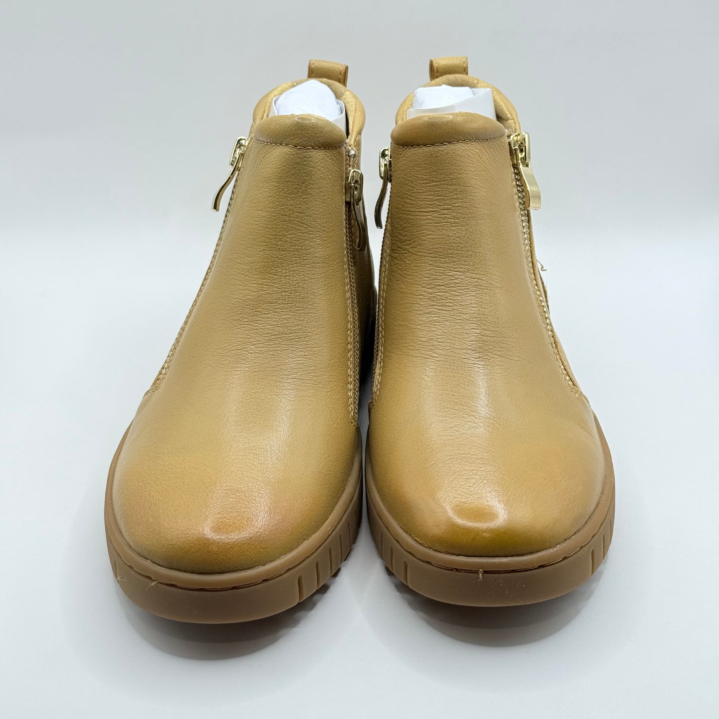 Mia Vita Leni Leather Ankle Boots - Fawn - Size 36