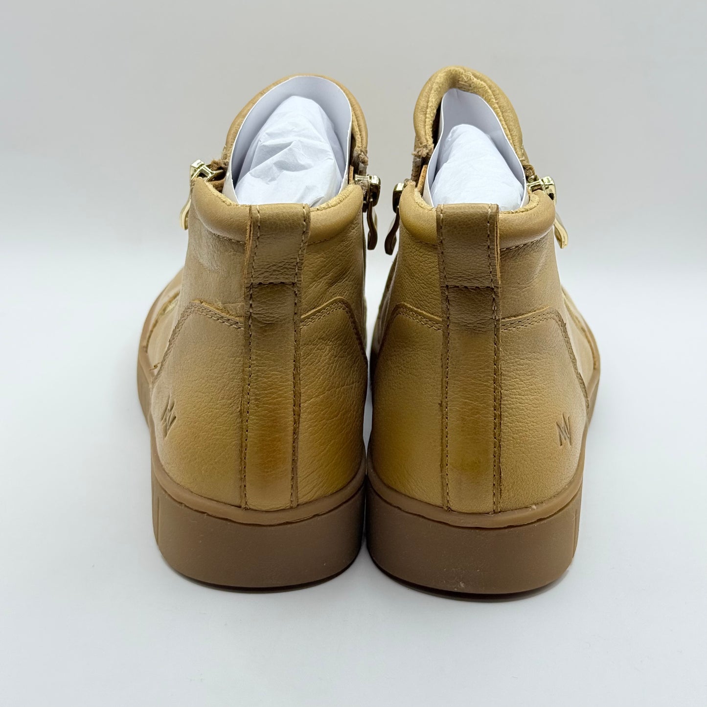 Mia Vita Leni Leather Ankle Boots - Fawn - Size 36