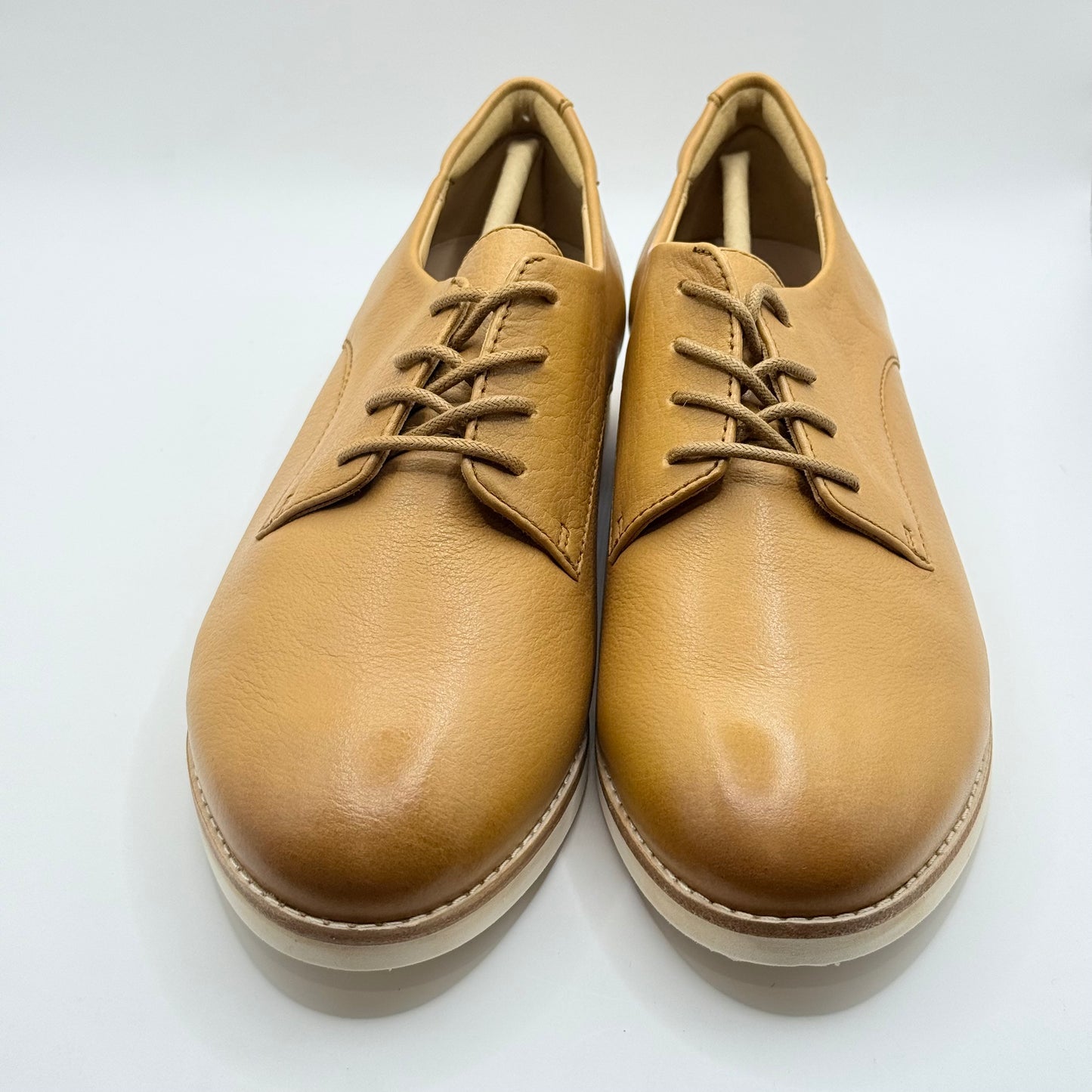 Mia Vita Rihannah Leather Lace-Up Shoes - Tan - Size 37