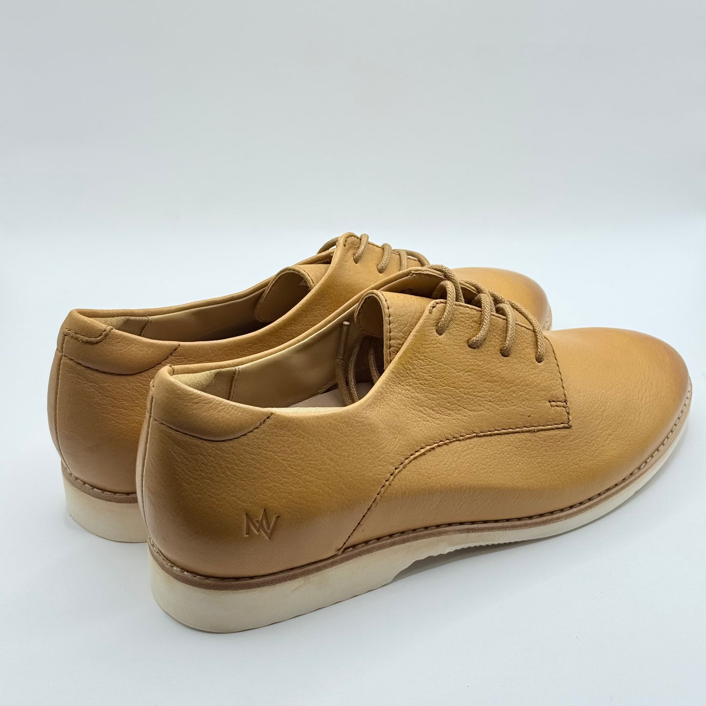Mia Vita Rihannah Leather Lace-Up Shoes - Tan - Size 37