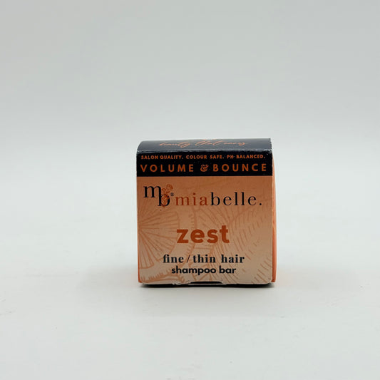 Miamiabelle zest fine/thin hair shampoo bar 70g - shampoo health and wellness