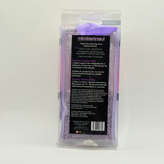 Mindbodysoul - oversized gel bead body wrap - heating pads health and wellness