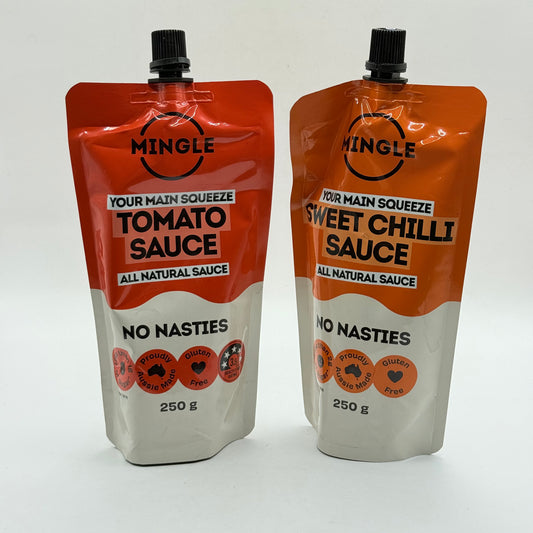 Mingle All Natural Tomato & Sweet Chilli Sauces 250g