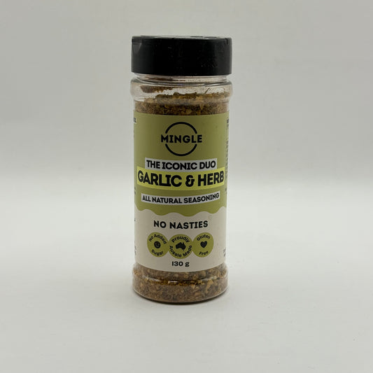 Mingle The Iconic Duo Garlic & Herb Seasoning 130g