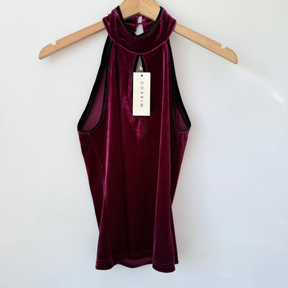 Mirrou Velvet Halter Top – Size S