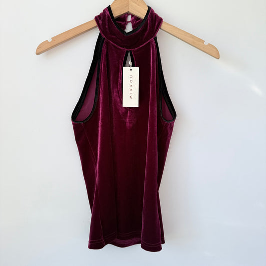 Mirrou Velvet Halter Top – Size S