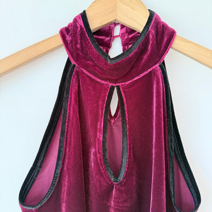 Mirrou Velvet Halter Top – Size S