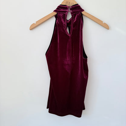 Mirrou Velvet Halter Top – Size S