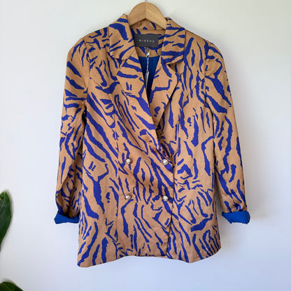 Mirrou Women's Double-Breasted Blazer - Size 8