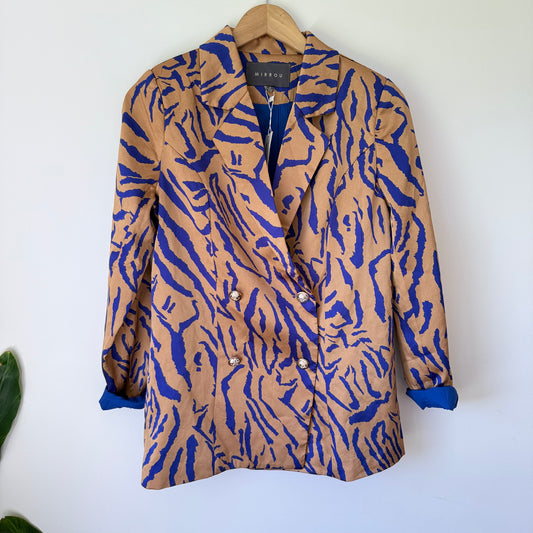 Mirrou Women's Double-Breasted Blazer - Size 8