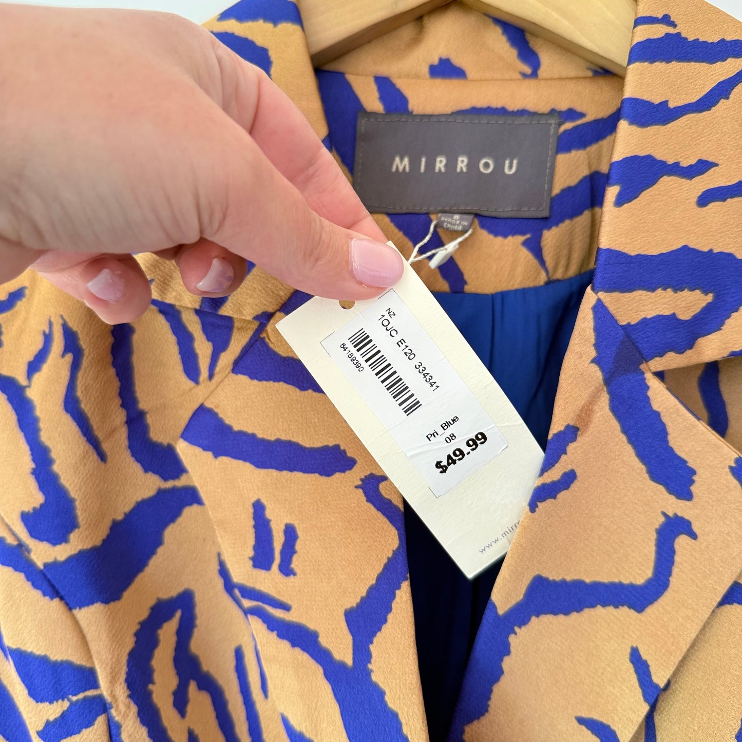 Mirrou Women's Double-Breasted Blazer - Size 8