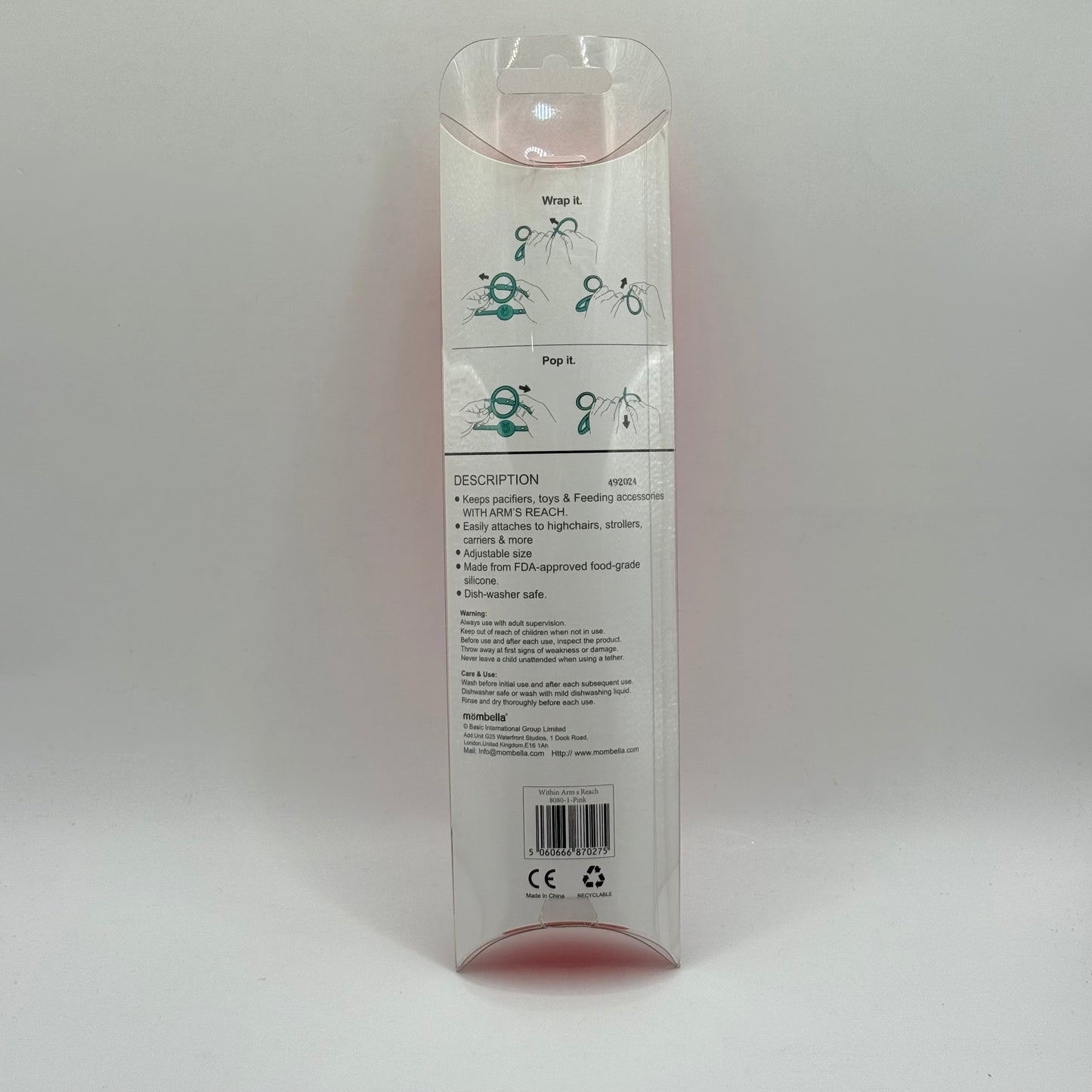 Mombella within arm’s reach toy & pacifier tether - pacifiers baby accessories - original photo - what’s new