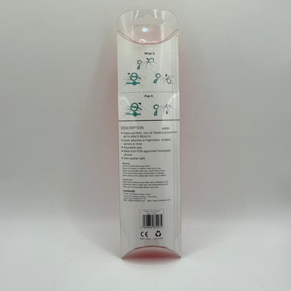 Mombella within arm’s reach toy & pacifier tether - pacifiers baby accessories - original photo - what’s new