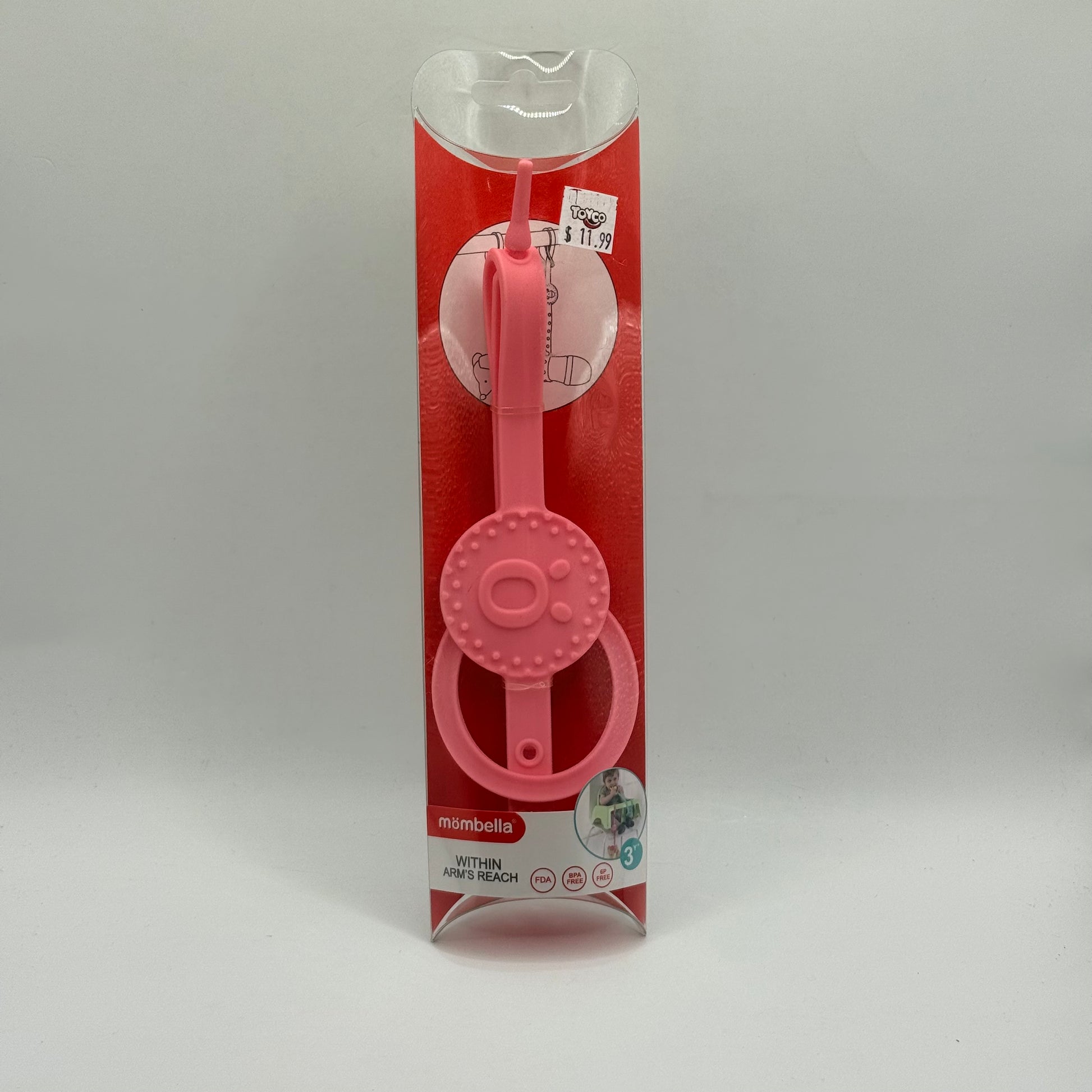 Mombella within arm’s reach toy & pacifier tether - pacifiers baby accessories - original photo - what’s new