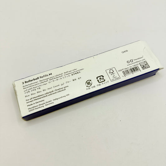 Montblanc Rollerball Refills, Medium Tip, Royal Blue (2 Pack)