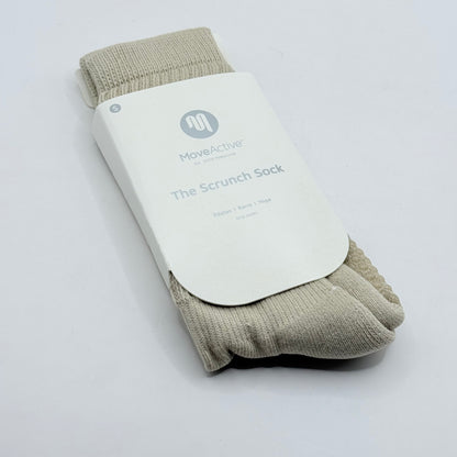 MoveActive 'The Scrunch Sock' Grip Socks Latte Size S