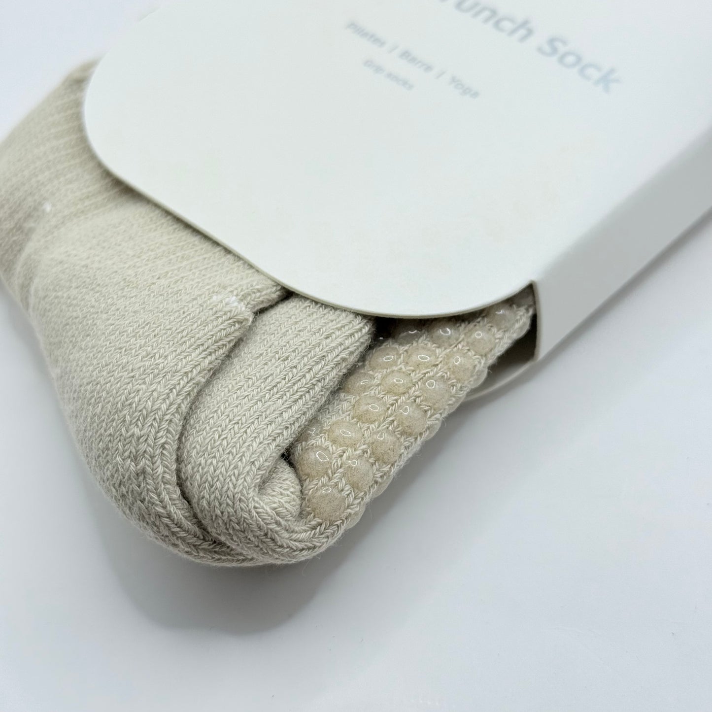 MoveActive 'The Scrunch Sock' Grip Socks Latte Size S