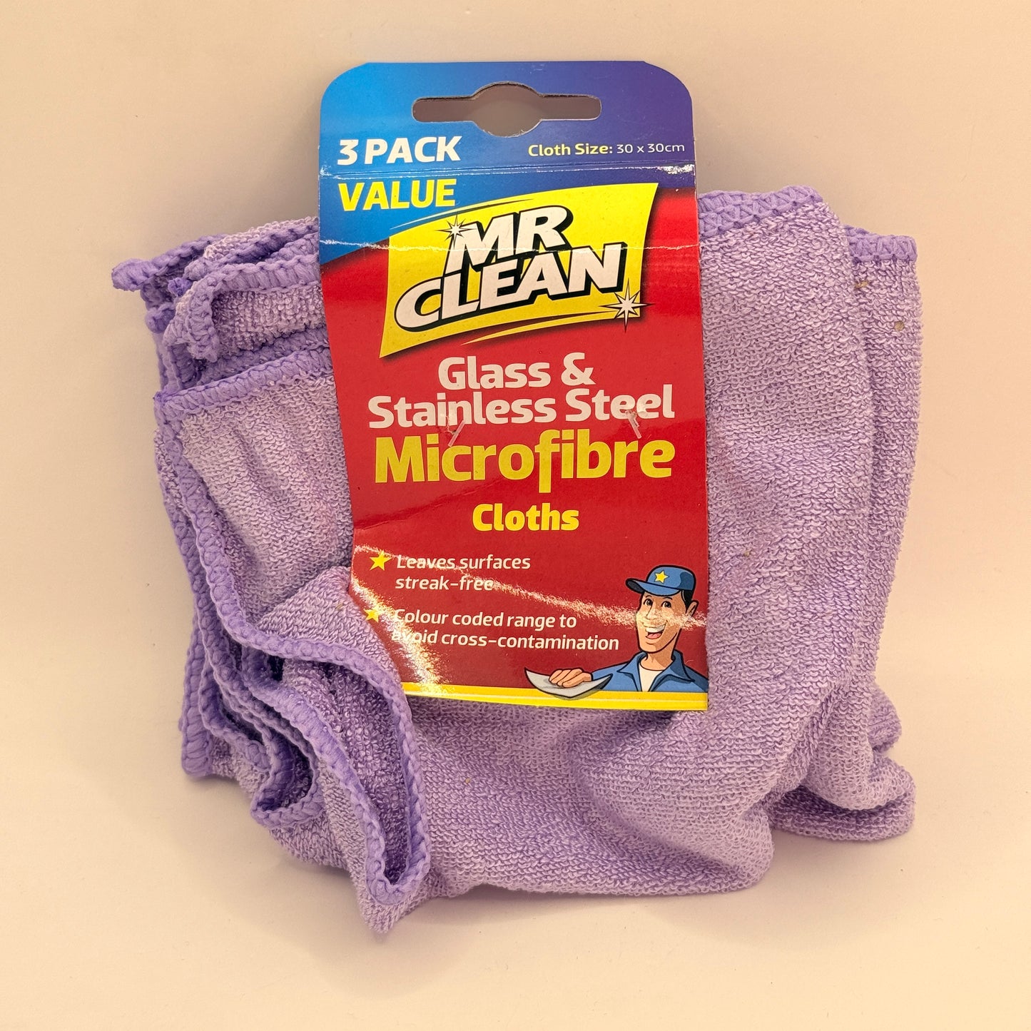 Mr Clean Glass & Stainless Steel Microfibre Cloths