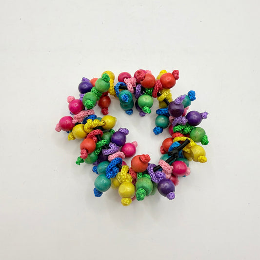 Multicolored Beaded Hair Tie