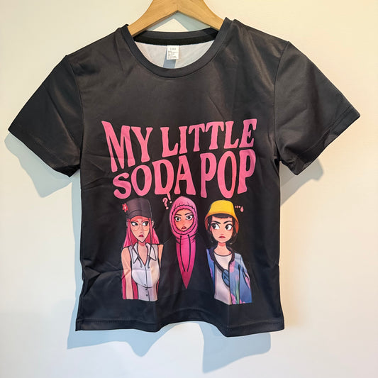 K-Pop Demon Hunters My Little Soda Pop K-Pop Graphic T-Shirt Black