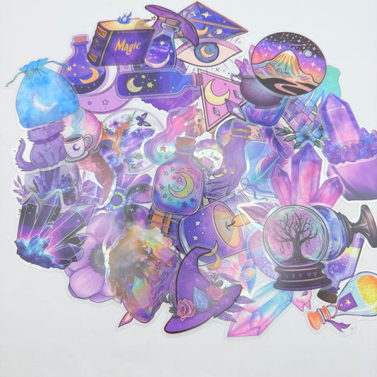 Mystic Transparent Vinyl Sticker Bundle