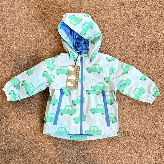 NEXT Waterproof Car Print Rain Jacket (12-18mths)