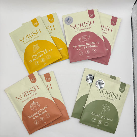 NORISH Baby Purée Powder Bundle (8-Pack) - SHORT DATED