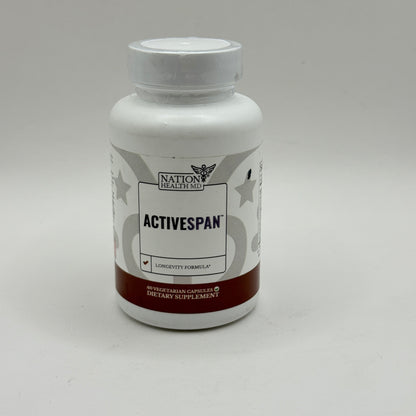 Nation Health MD ACTIVESPAN Longevity Formula - 60 Capsules
