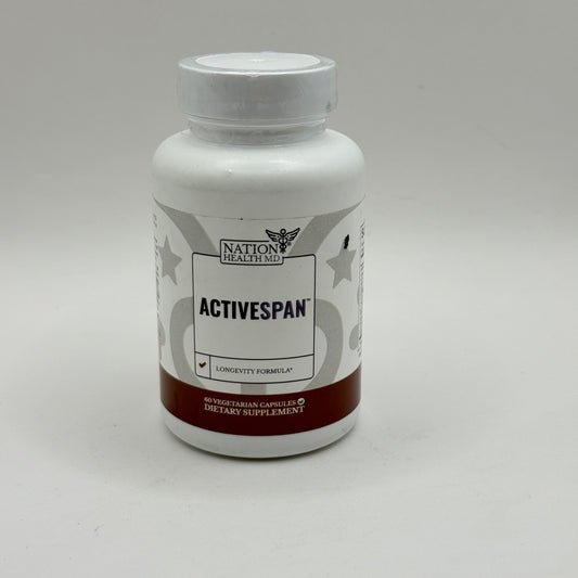 Nation Health MD ACTIVESPAN Longevity Formula - 60 Capsules