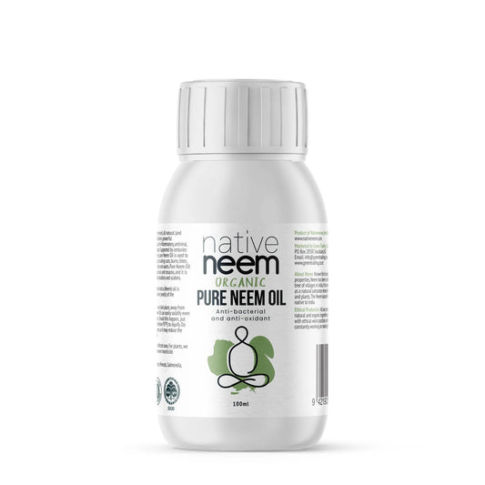 Native neem organic pure neem oil 100ml - body oil health and wellness