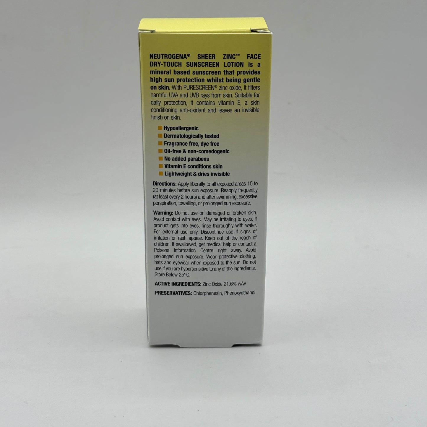 Neutrogena Sheer Zinc™ Face Dry-Touch Sunscreen Lotion – SPF 50 (59 mL)