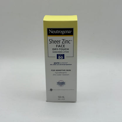 Neutrogena Sheer Zinc™ Face Dry-Touch Sunscreen Lotion – SPF 50 (59 mL)