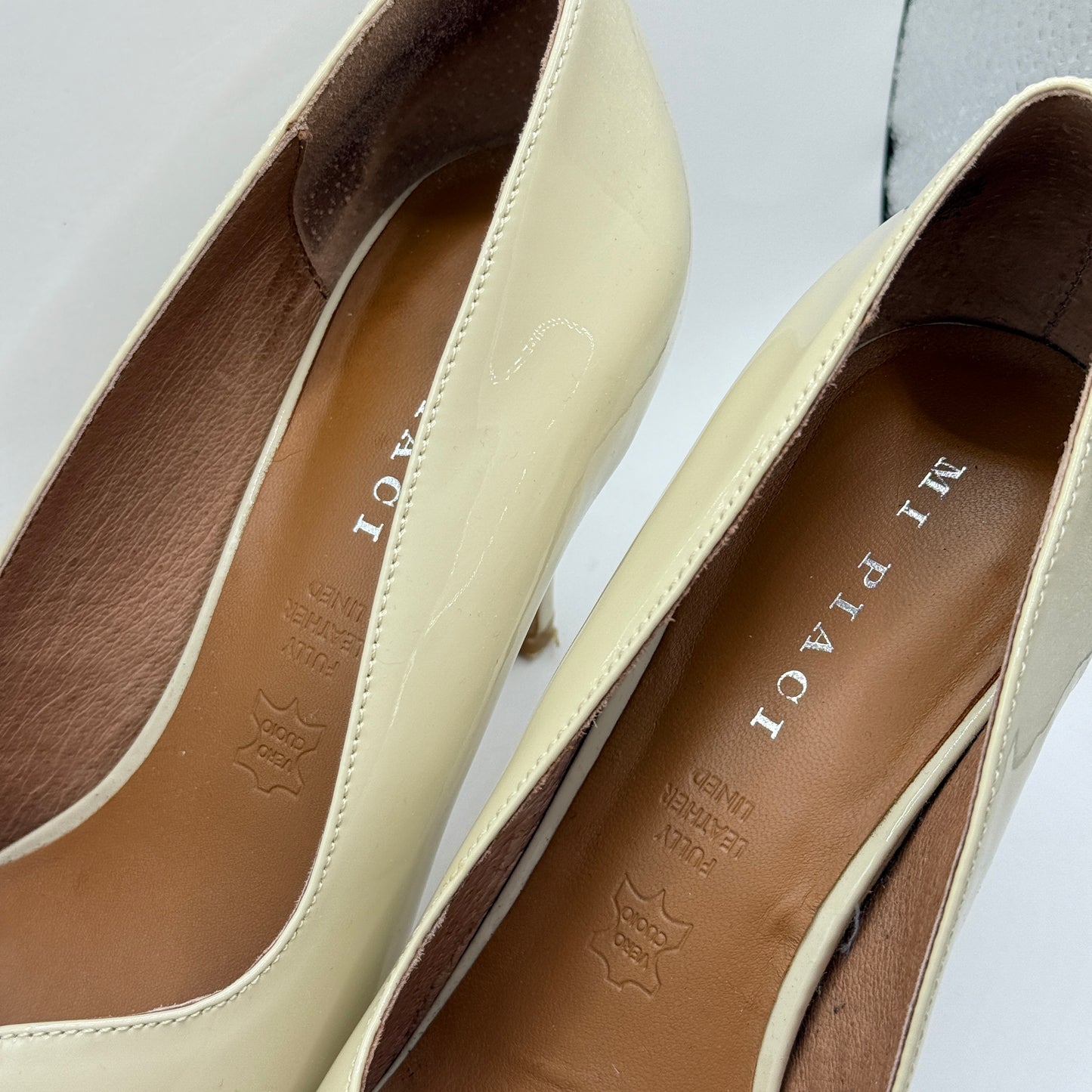 Mi Piaci Nude Patent Court Heels Size 39