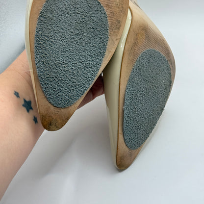 Mi Piaci Nude Patent Court Heels Size 39