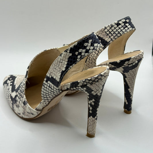Mi Piaci Snake Print Slingback Heels Size 39