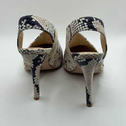 Mi Piaci Snake Print Slingback Heels Size 39