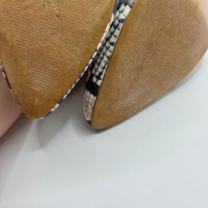 Mi Piaci Snake Print Slingback Heels Size 39