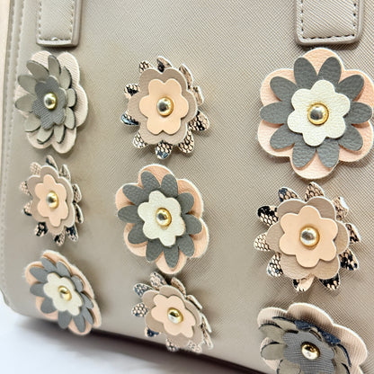 New Look Floral Appliqué Satchel Bag