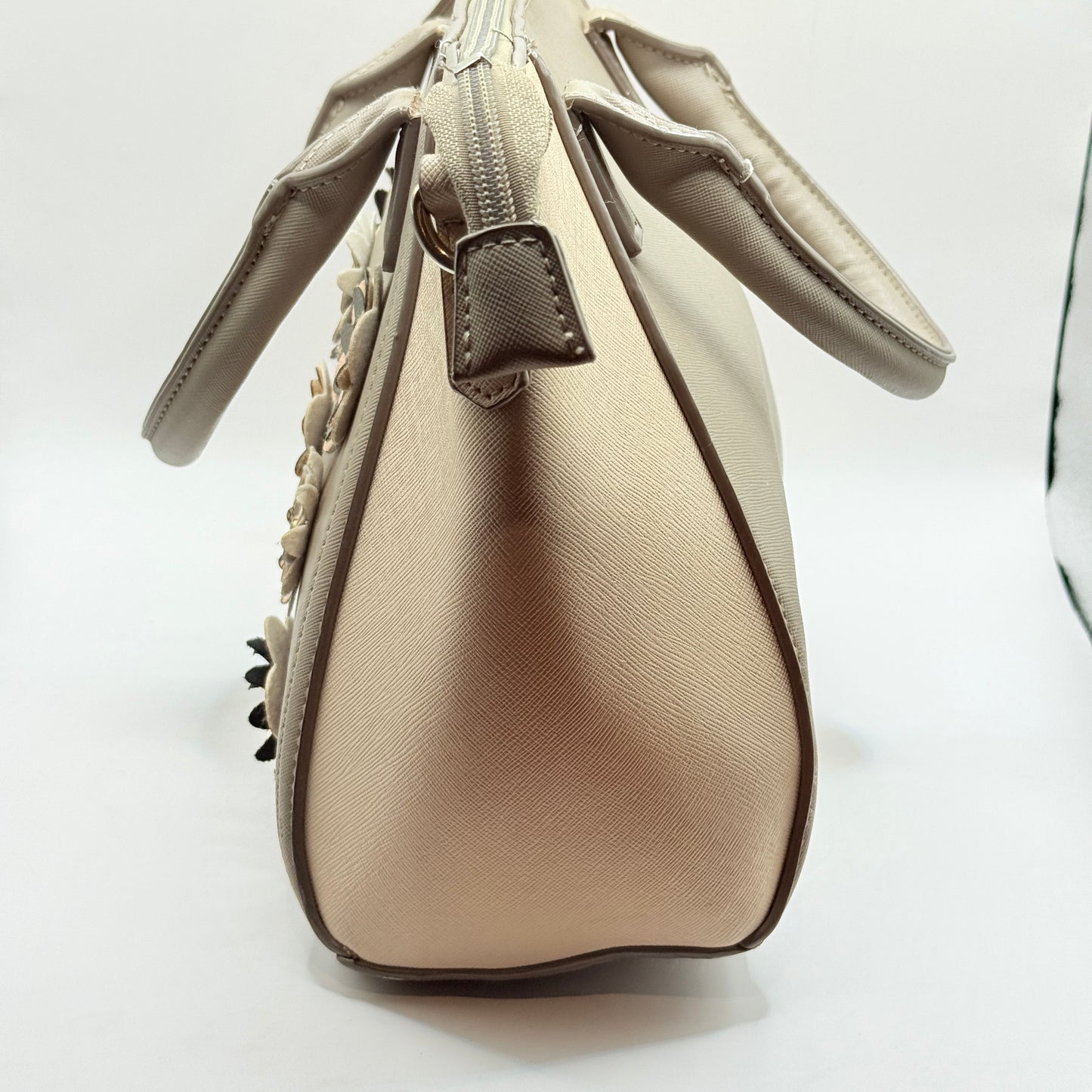 New Look Floral Appliqué Satchel Bag