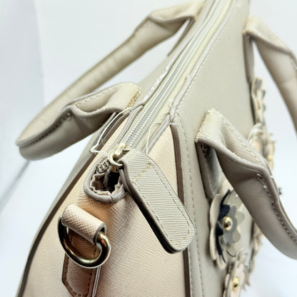 New Look Floral Appliqué Satchel Bag