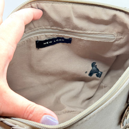 New Look Floral Appliqué Satchel Bag